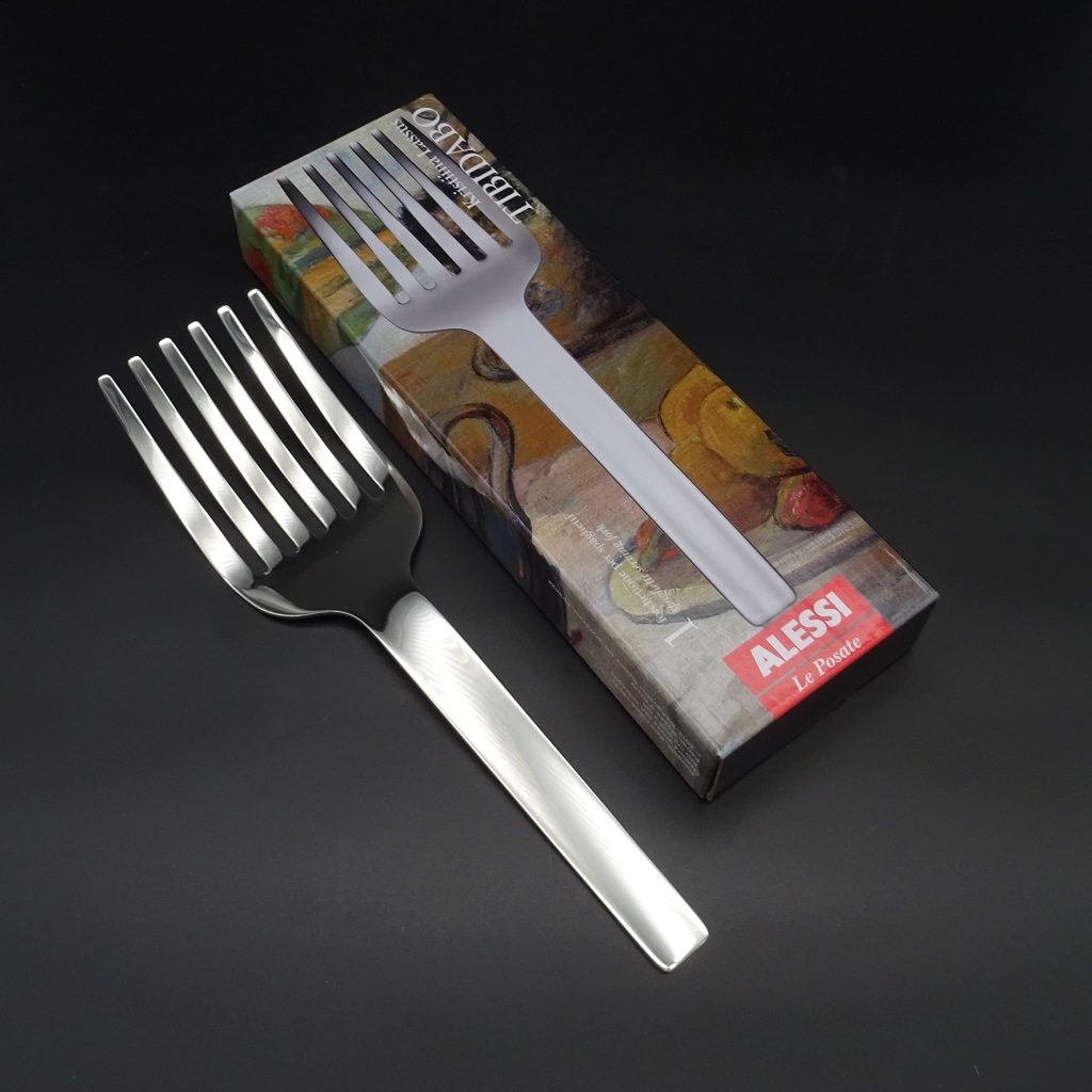 Alessi Tibidabo Serviergabel Edelstahl poliert • De Rosa feine Messer & Scheren Tegernsee Alessi Servierloeffel Tibidabo Edelstahl poliert KL13