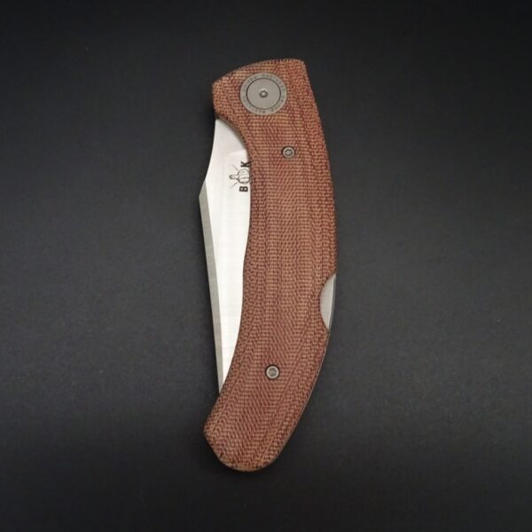 Fachhandel & Onlineshop • De Rosa • feine Messer & Scheren • Rosenstraße 1 • Tegernsee • De Rosa feine Messer & Scheren Tegernsee Bastards Knives Vega Taschenmesser CPM-3V-Klinge 9cm Brown Micarta