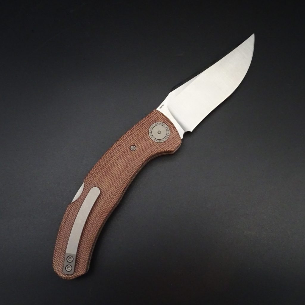 Bastards Knives Vega Taschenmesser CPM-3V-Klinge 9cm Brown Micarta • De Rosa feine Messer & Scheren Tegernsee Bastards Knives Vega Taschenmesser CPM-3V-Klinge 9cm Brown Micarta – Bild 4
