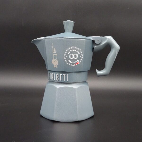 Bialetti Moka Express Exclusive Induktion Espressokocher grau 3 Tassen 9075