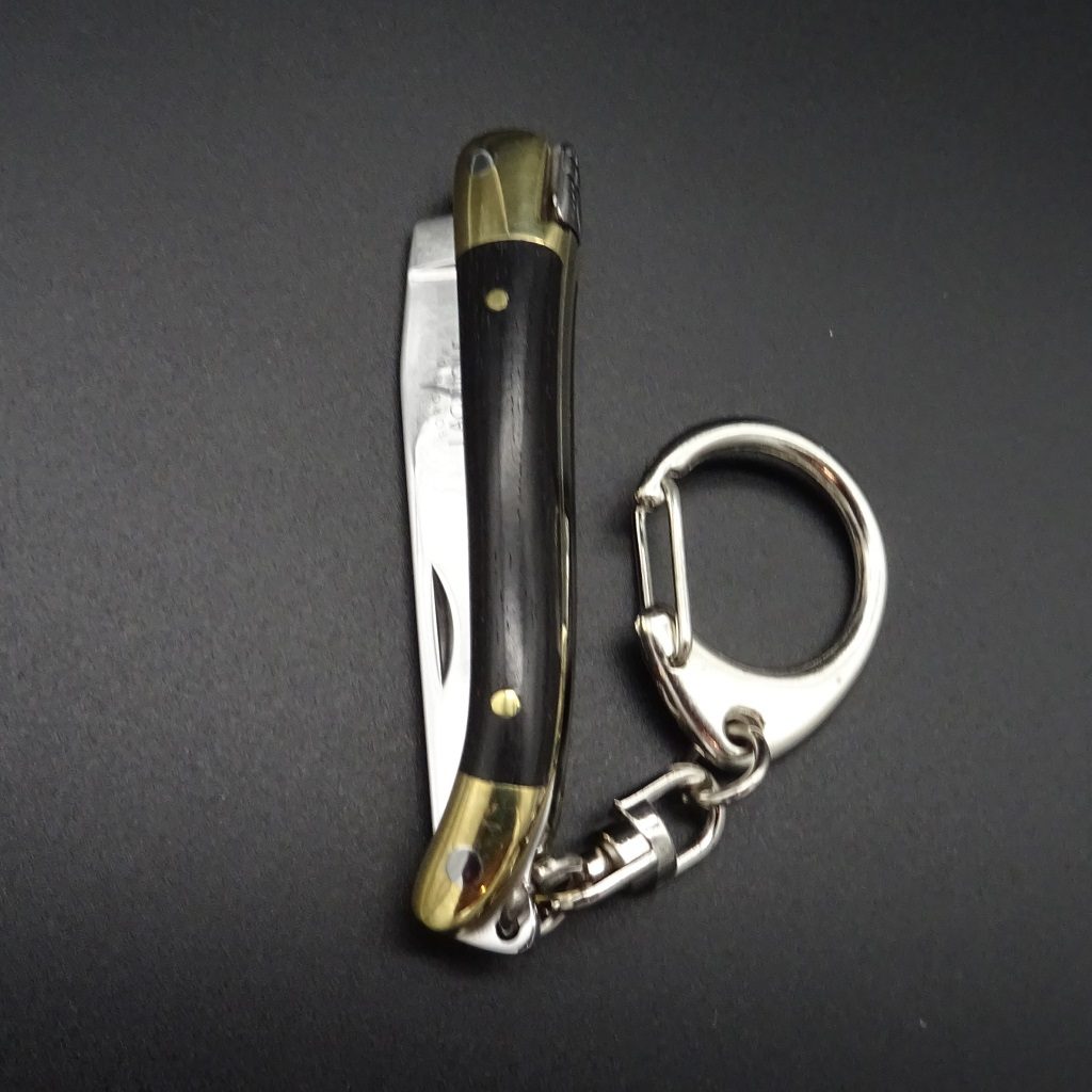 Forge de Laguiole Mini Taschenmesser Ebenholz 5,5 cm Klinge • De Rosa feine Messer & Scheren Tegernsee Forge de Laguiole Schlüsselanhänger Taschenmesser Ebenholz 5,5 cm Klinge