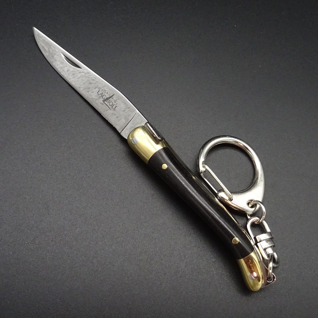 Forge de Laguiole Mini Taschenmesser Ebenholz 5,5 cm Klinge • De Rosa feine Messer & Scheren Tegernsee Forge de Laguiole Schlüsselanhänger Taschenmesser Ebenholz 5,5 cm Klinge
