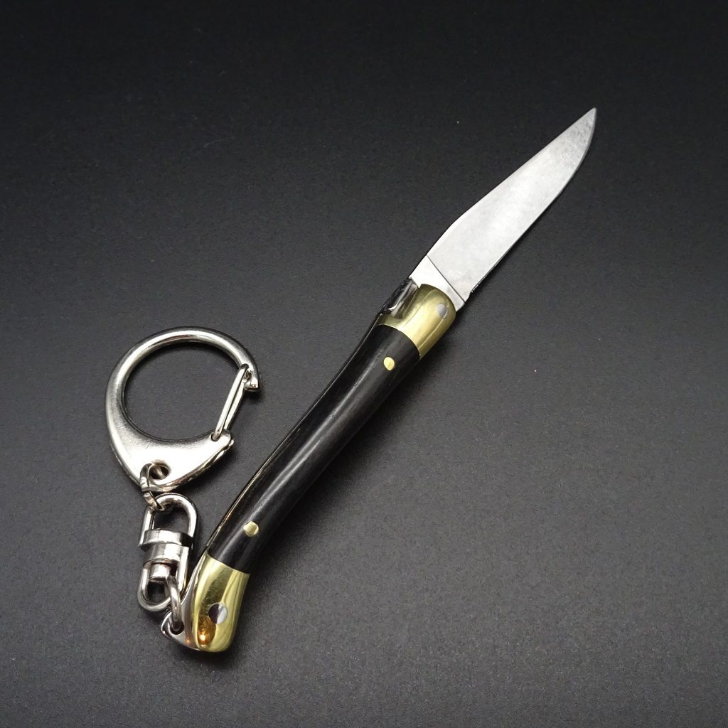 Forge de Laguiole Mini Taschenmesser Ebenholz 5,5 cm Klinge • De Rosa feine Messer & Scheren Tegernsee Forge de Laguiole Schlüsselanhänger Taschenmesser Ebenholz 5,5 cm Klinge