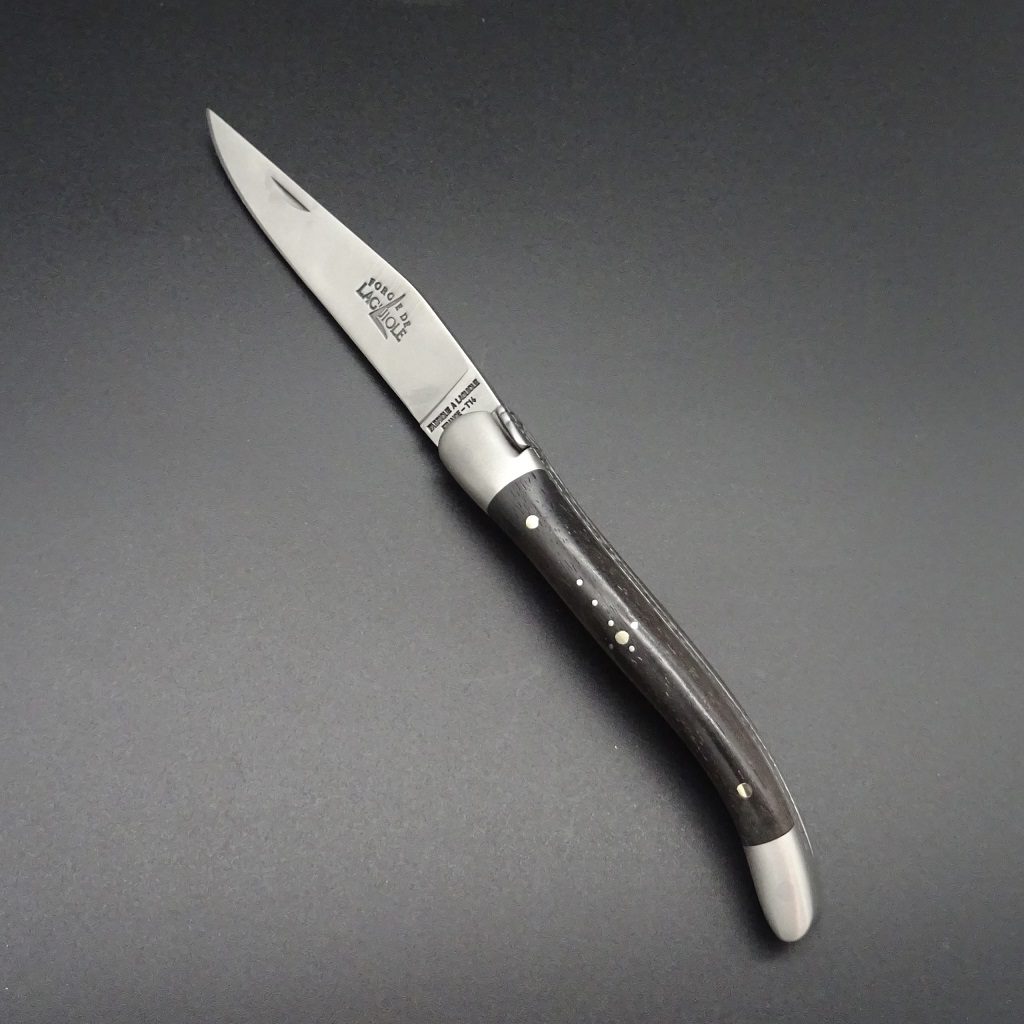 Forge de Laguiole Taschenmesser Ebenholz 7,5 cm Klinge T14 • De Rosa feine Messer & Scheren Tegernsee Forge de Laguiole Taschenmesser Ebenholz 7,5 cm Klinge T14