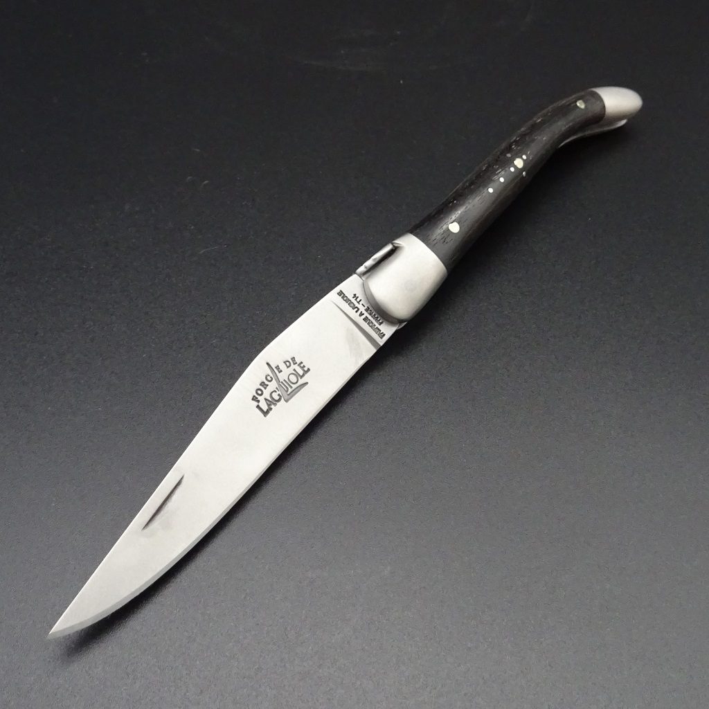 Forge de Laguiole Taschenmesser Ebenholz 7,5 cm Klinge T14 • De Rosa feine Messer & Scheren Tegernsee Forge de Laguiole Taschenmesser Ebenholz 7,5 cm Klinge T14