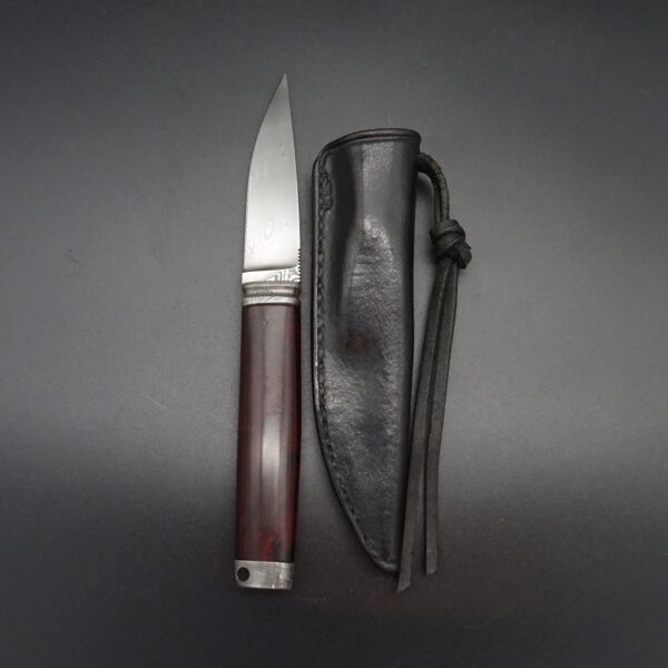 H. Schmidbauer #10 Fine Hunter Schneider Damast Wuesteneisenholz Klinge 8cm
