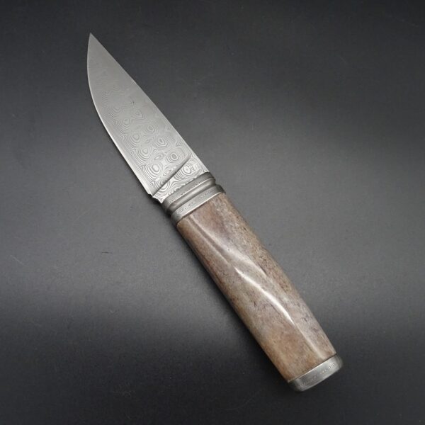 H. Schmidbauer #13 Hunter Damasteel Oosik Klinge 10,8cm