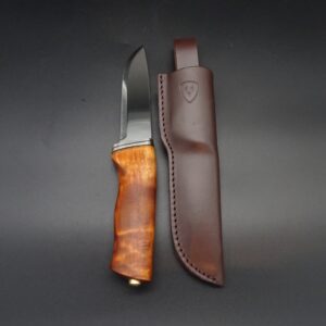 Helle Alden Outdoormesser feststehend Maserbirke 10,5 cm Klinge 12C27