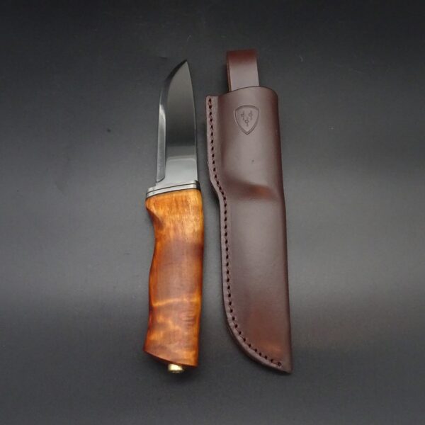 Helle Alden Outdoormesser feststehend Maserbirke 10,5 cm Klinge 12C27