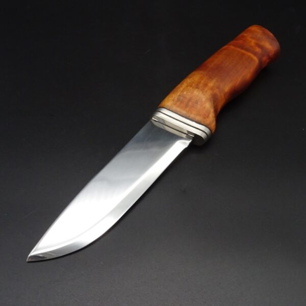 Helle Alden Outdoormesser feststehend Maserbirke 10,5 cm Klinge 12C27 – Bild 4