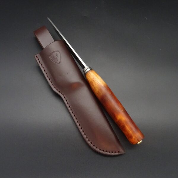 Helle Alden Outdoormesser feststehend Maserbirke 10,5 cm Klinge 12C27 – Bild 6