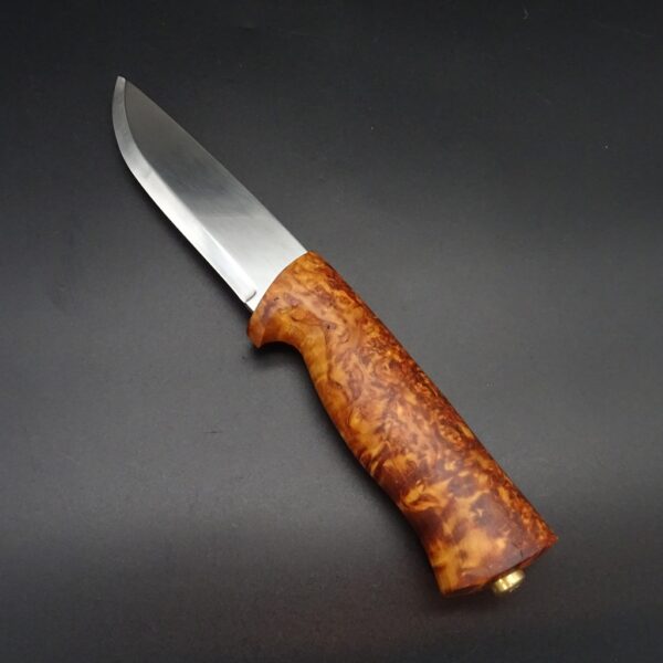 Helle Eggen Outdoormesser feststehend Maserbirke 10,1 cm Klinge H3LS – Bild 2