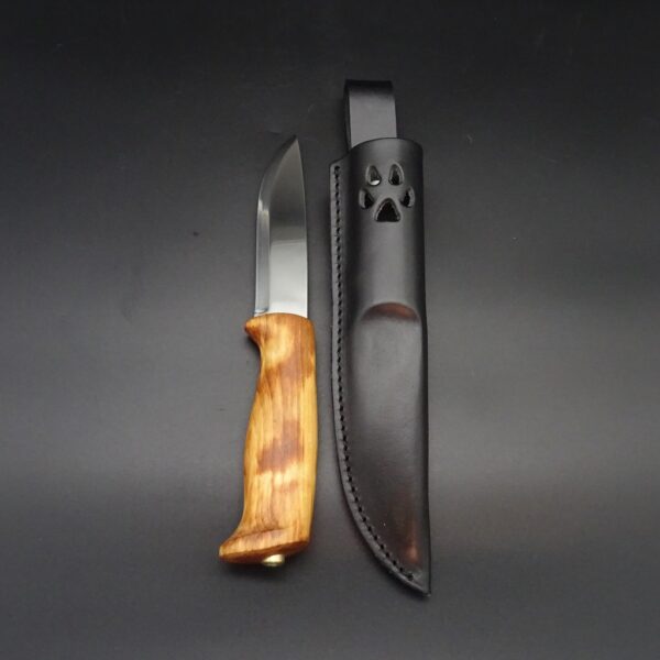 Helle Gaupe Outdoormesser feststehend Maserbirke 10,7 cm Klinge H3LS