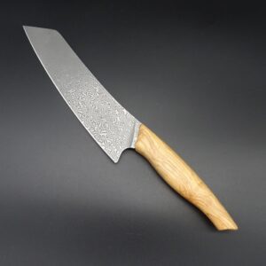 Karl d’r Schlieper Beluga Kochmesser Damast 20 cm Klinge Olive