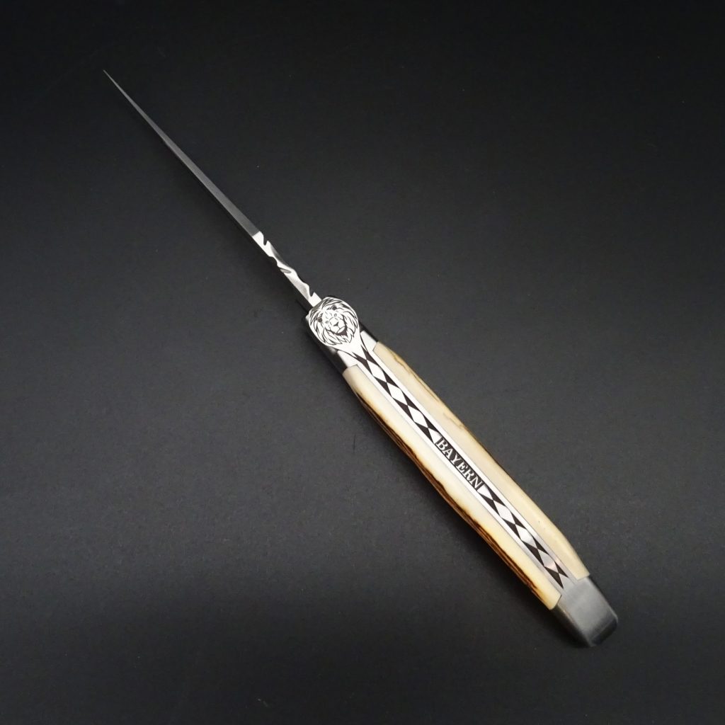 Laguiole Taschenmesser Edition Bayern Hirschhorn 9 cm Klinge 14C28-N • De Rosa feine Messer & Scheren Tegernsee Laguiole Taschenmesser Edition Bayern Hirschhorn 9 cm Klinge 14C28-N – Bild 7