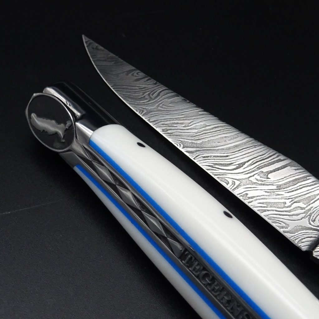 Laguiole Taschenmesser TEGERNSEE DAMAST Corian 9 cm Klinge • De Rosa feine Messer & Scheren Tegernsee Laguiole Taschenmesser TEGERNSEE DAMAST Corian 9 cm Klinge – Bild 11