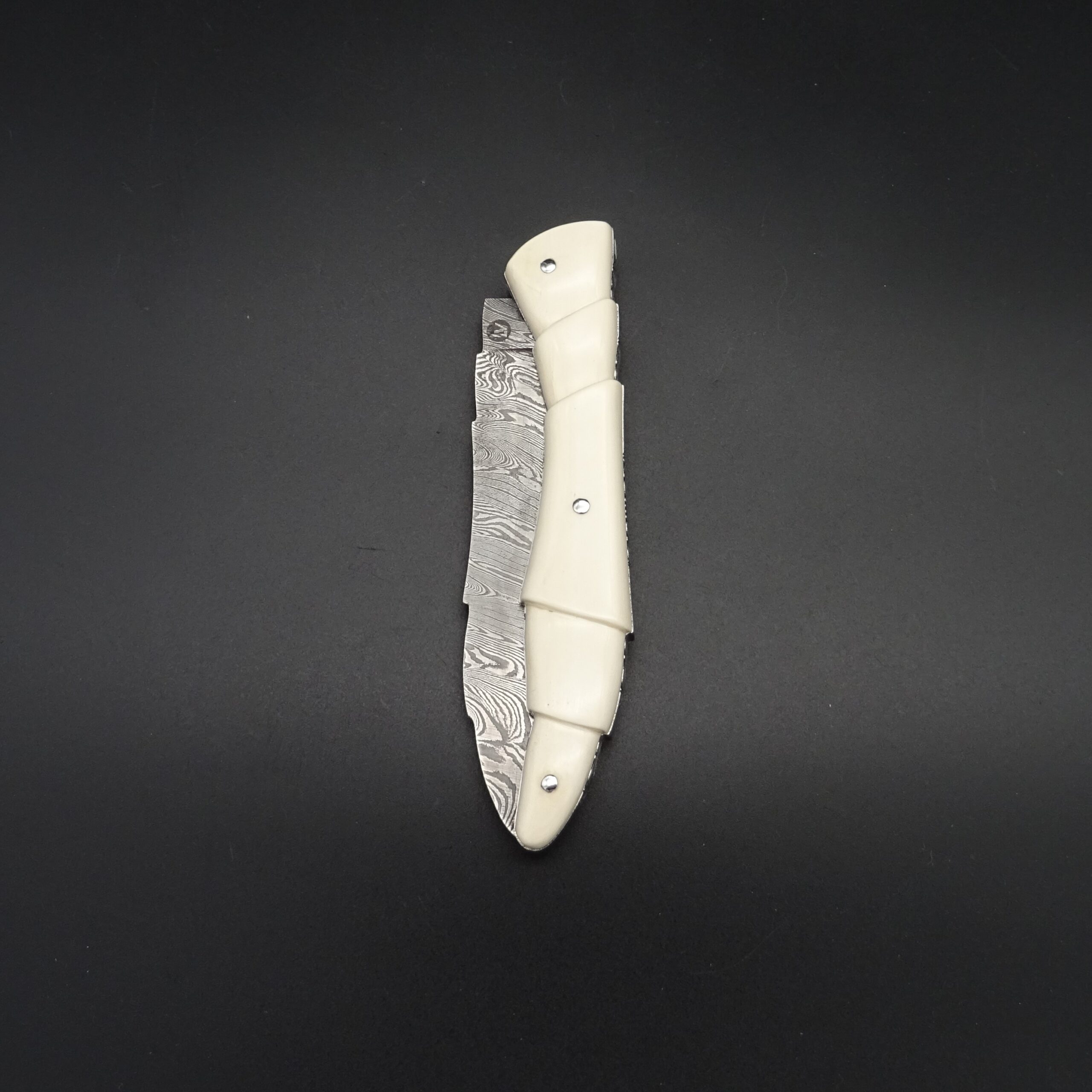 Laguiole Village Taschenmesser Mammut 9 cm Klinge Damaststahl • De Rosa feine Messer & Scheren Tegernsee Laguiole Village Taschenmesser Elfenbein Damastklinge