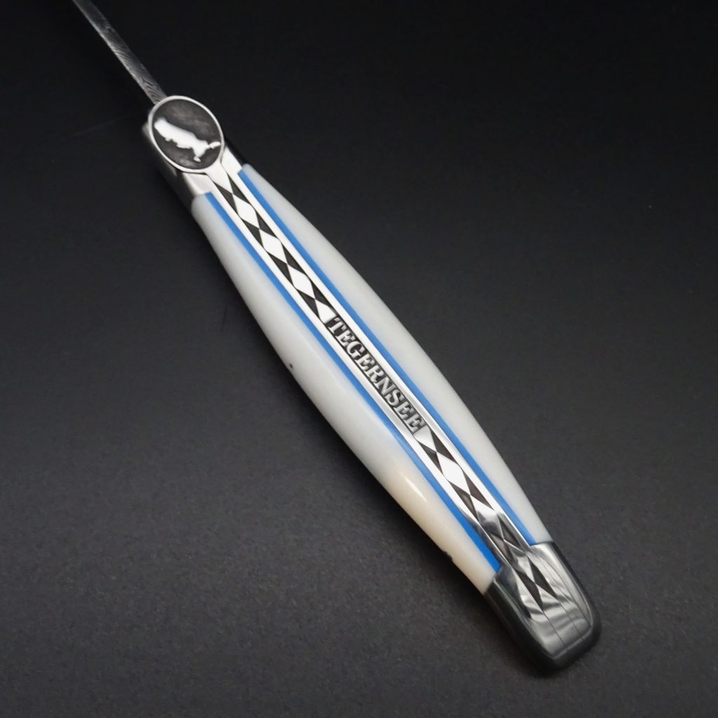 Laguiole Taschenmesser TEGERNSEE DAMAST Corian 9 cm Klinge • De Rosa feine Messer & Scheren Tegernsee Laguiole Taschenmesser TEGERNSEE DAMAST Corian 9 cm Klinge – Bild 8