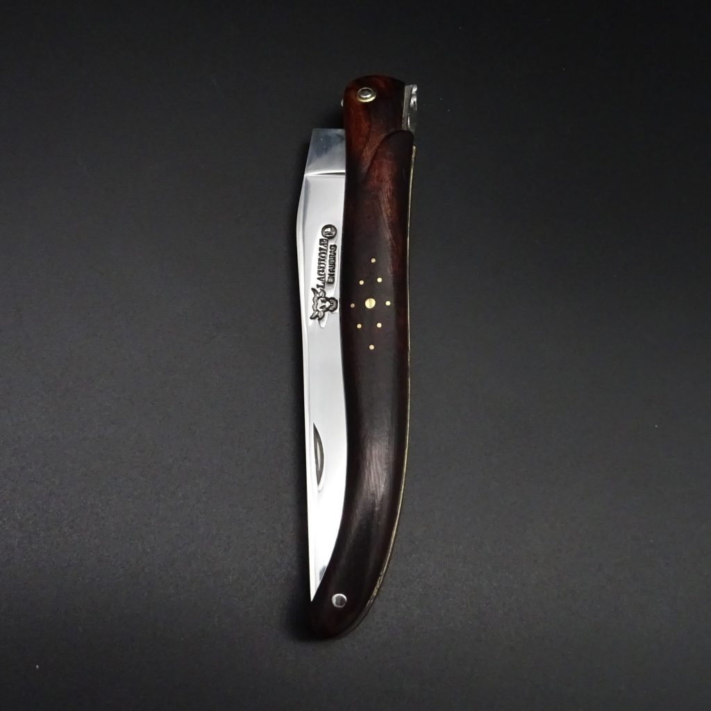 Laguiole en Aubrac Eclipse Taschenmesser 9 cm Wüsteneisenholz Klinge 12C27MOD • De Rosa feine Messer & Scheren Tegernsee Laguiole en Aubrac Eclipse Taschenmesser 9 cm Wüsteneisenholz Klinge 12C27MOD
