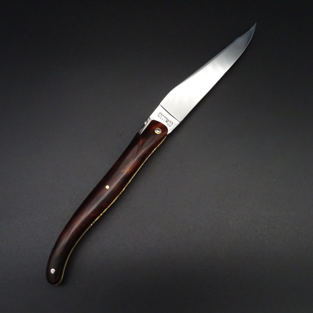 Laguiole en Aubrac Eclipse Taschenmesser 9 cm Wüsteneisenholz Klinge 12C27MOD • De Rosa feine Messer & Scheren Tegernsee Laguiole en Aubrac Eclipse Taschenmesser 9 cm Wüsteneisenholz Klinge 12C27MOD – Bild 4