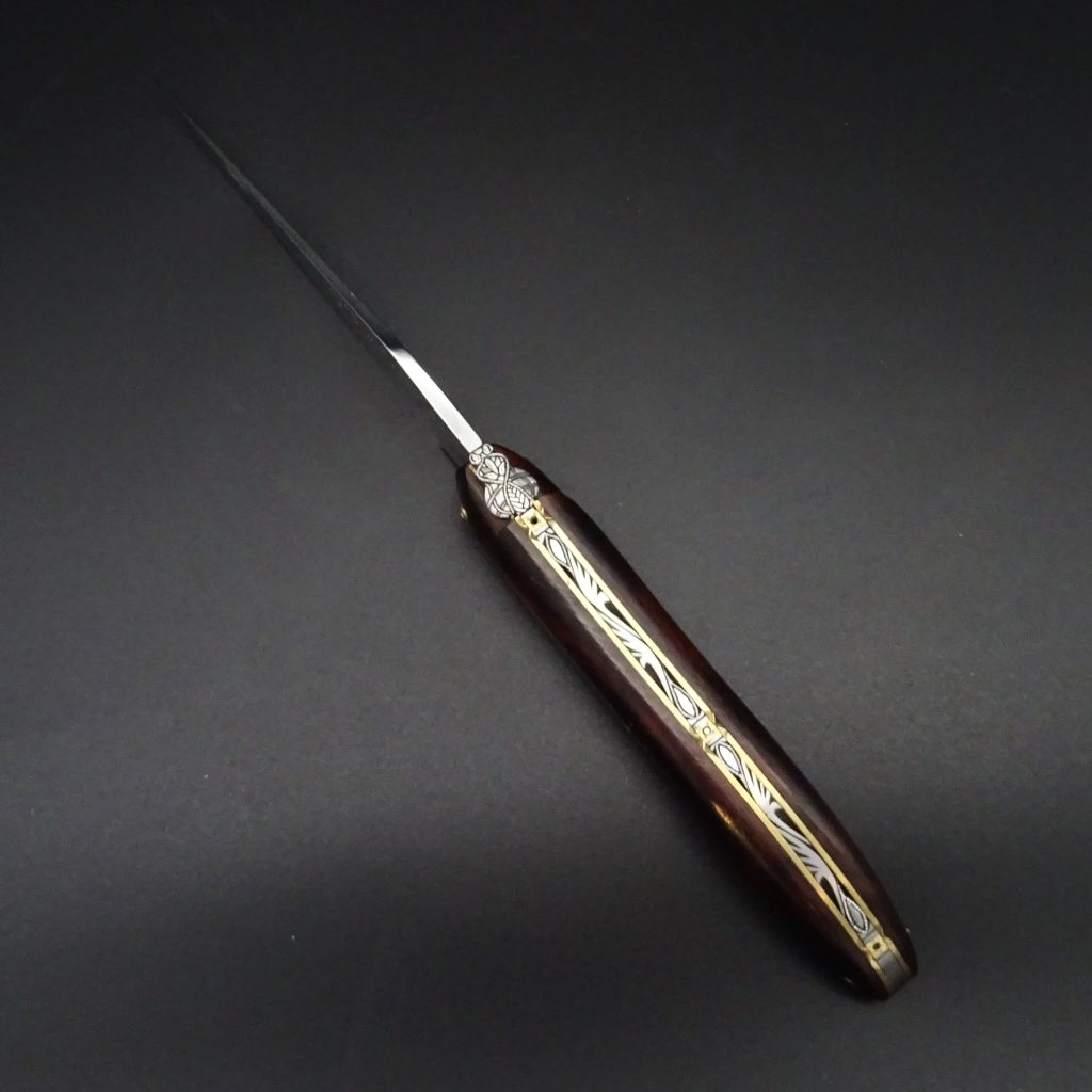 Laguiole en Aubrac Eclipse Taschenmesser 9 cm Wüsteneisenholz Klinge 12C27MOD • De Rosa feine Messer & Scheren Tegernsee Laguiole en Aubrac Eclipse Taschenmesser 9 cm Wüsteneisenholz Klinge 12C27MOD – Bild 8