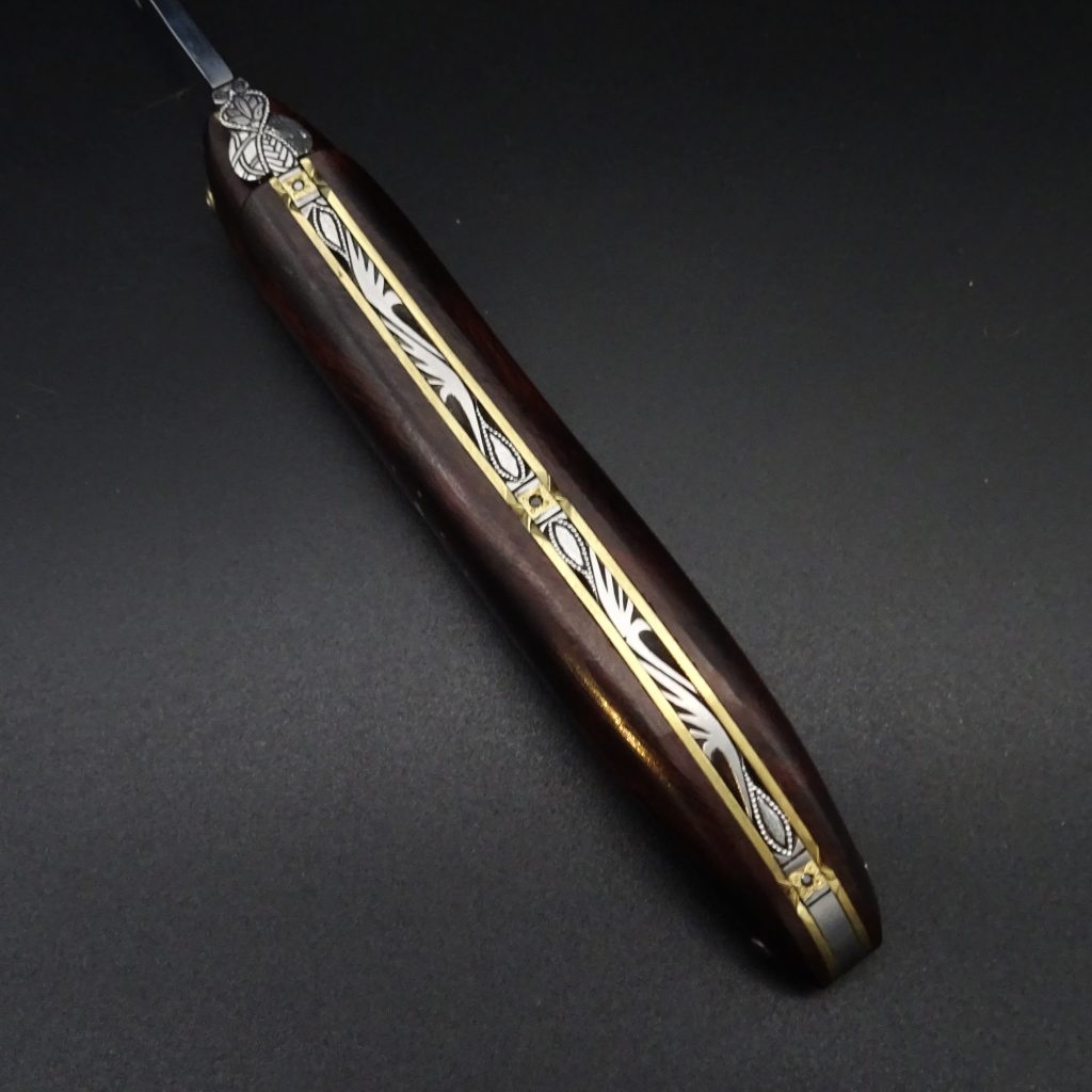 Laguiole en Aubrac Eclipse Taschenmesser 9 cm Wüsteneisenholz Klinge 12C27MOD • De Rosa feine Messer & Scheren Tegernsee Laguiole en Aubrac Eclipse Taschenmesser 9 cm Wüsteneisenholz Klinge 12C27MOD – Bild 5