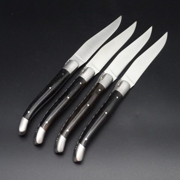 Laguiole en Aubrac Steakmesserset Ebenholz 4 tlg – Bild 5
