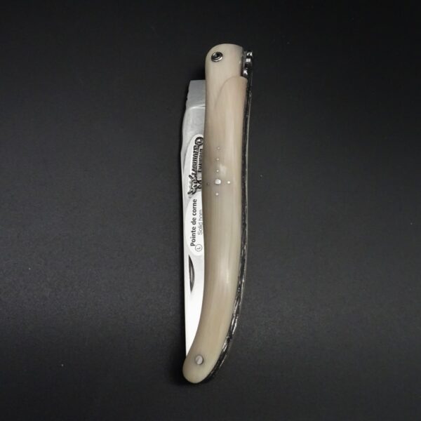 Laguiole en Aubrac Taschenmesser Doppelplatine Hornspitze 9 cm Klinge 12C27MOD