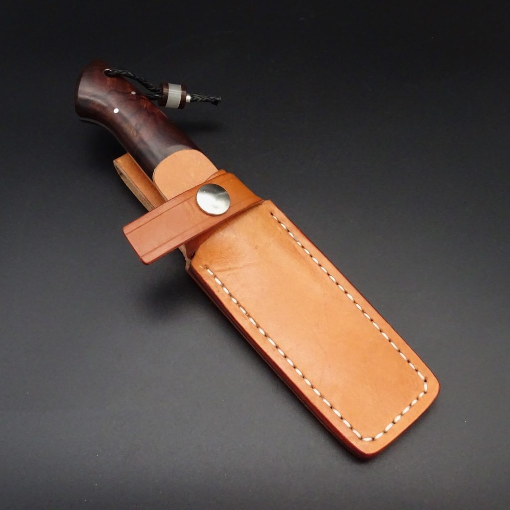 R. Spitzl Jagdmesser feststehend Wüsteneisenholz 9 cm Droppoint-Klinge RWL34 • De Rosa feine Messer & Scheren Tegernsee R. Spitzl Jagdmesser feststehend Wüsteneisenholz 9 cm Droppoint-Klinge RWL34 – Bild 7