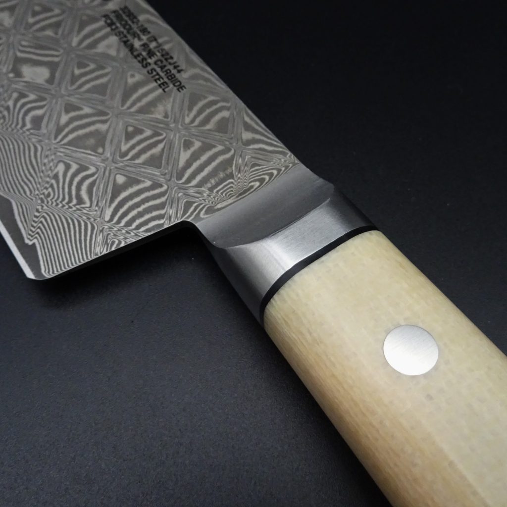Myabi Mikoto 4500 FCD Nakirimesser 18 cm Klinge Damast Fine Carbide FC63 • De Rosa feine Messer & Scheren Tegernsee Myabi Mikoto 4500 FCD Nakirimesser 18 cm Klinge Damast Fine Carbide FC63 – Bild 5