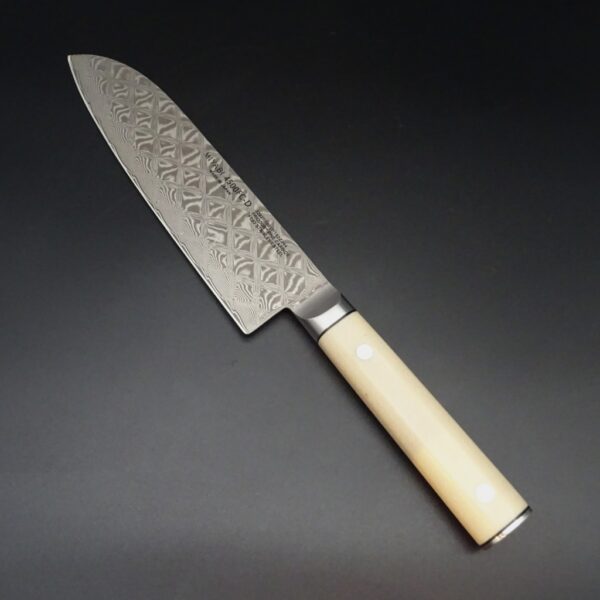 Fachhandel & Onlineshop • De Rosa • feine Messer & Scheren • Rosenstraße 1 • Tegernsee • De Rosa feine Messer & Scheren Tegernsee Myabi Mikoto 4500 FCD Santokumesser 18 cm Klinge Damast Fine Carbide FC63