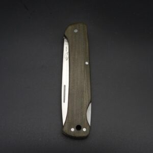 Otter Finn Taschenmesser Micarta gruen rostfrei 14C28N Sandvik 155MIGR