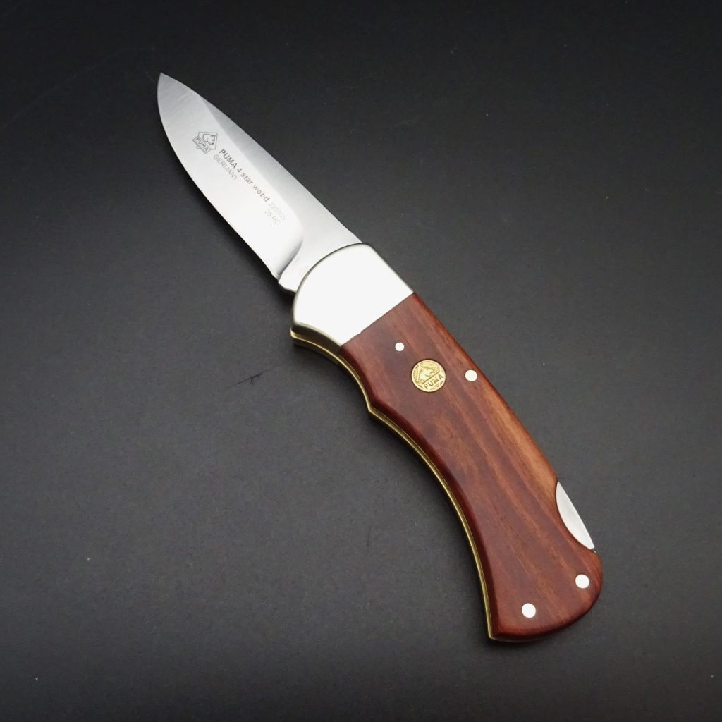 Puma 4-Star Wood Taschenmesser Pflaumenholz 6,5 cm Klinge 1.4110 • De Rosa feine Messer & Scheren Tegernsee Puma 4-Star Wood Taschenmesser Pflaumenholz 220705