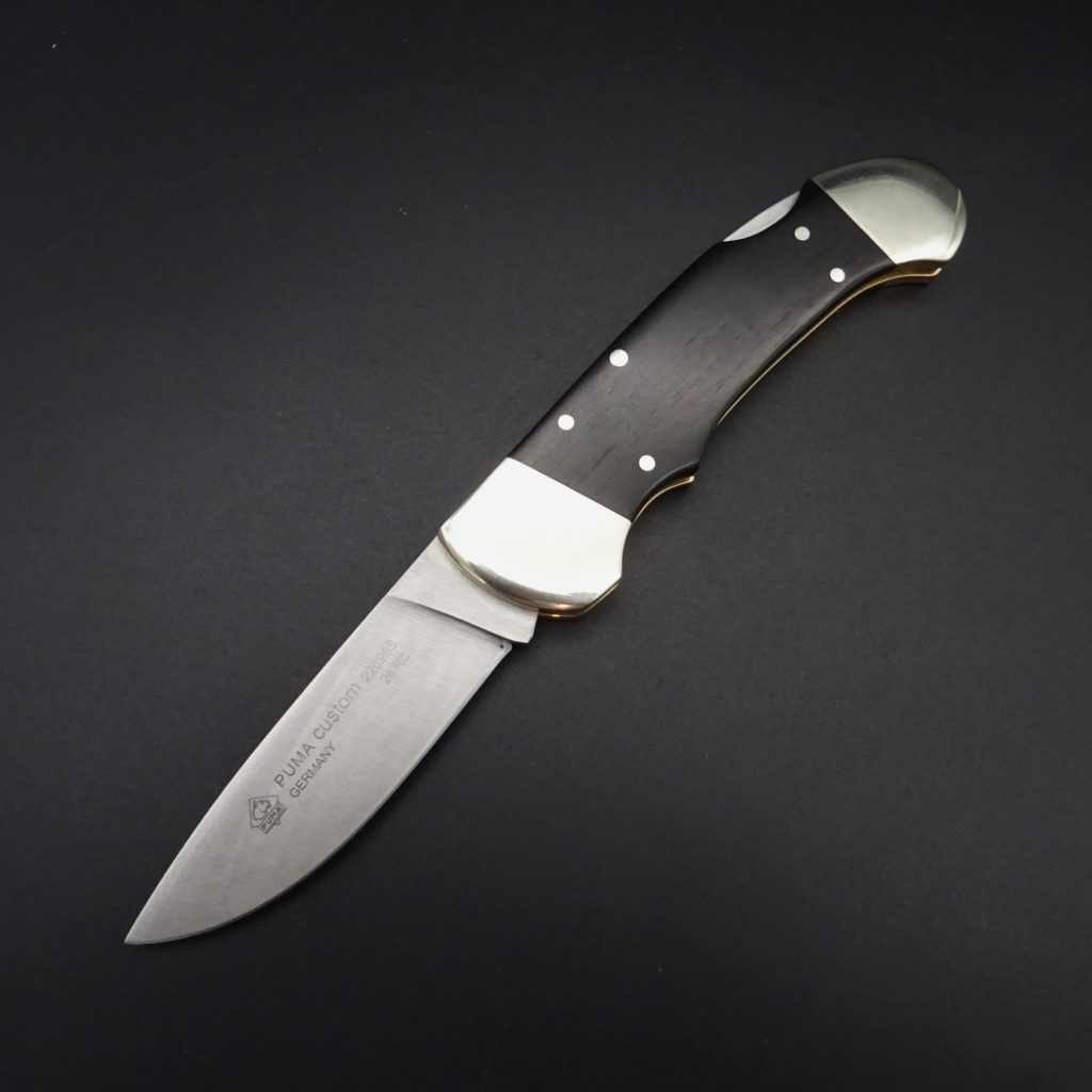Puma Custom Taschenmesser Ebenholz 6,5 cm Klinge 1.4110 • De Rosa feine Messer & Scheren Tegernsee Puma Custom Taschenmesser Ebenholz 220985