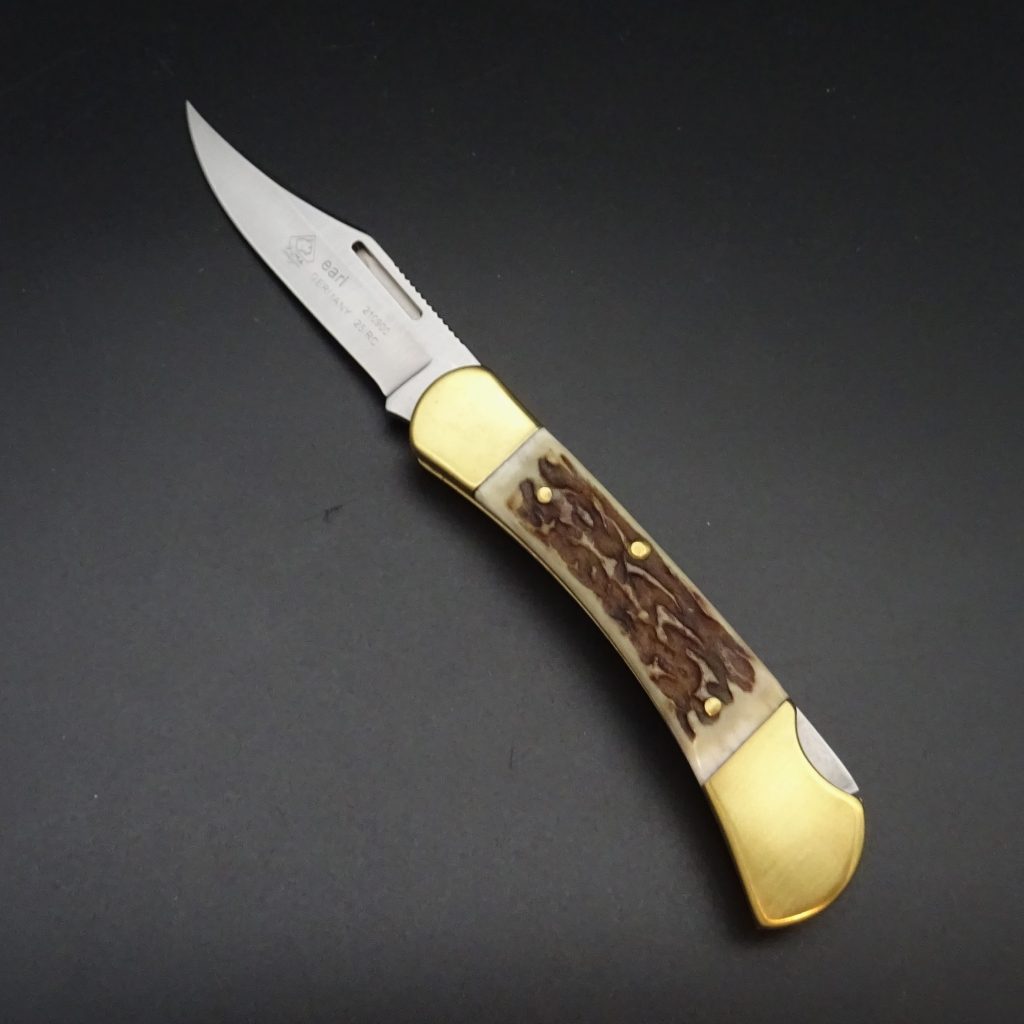 Puma Earl Taschenmesser Hirschhorn 7 cm Klinge 1.4110 • De Rosa feine Messer & Scheren Tegernsee Puma Earl Taschenmesser Hirschhorn 210900