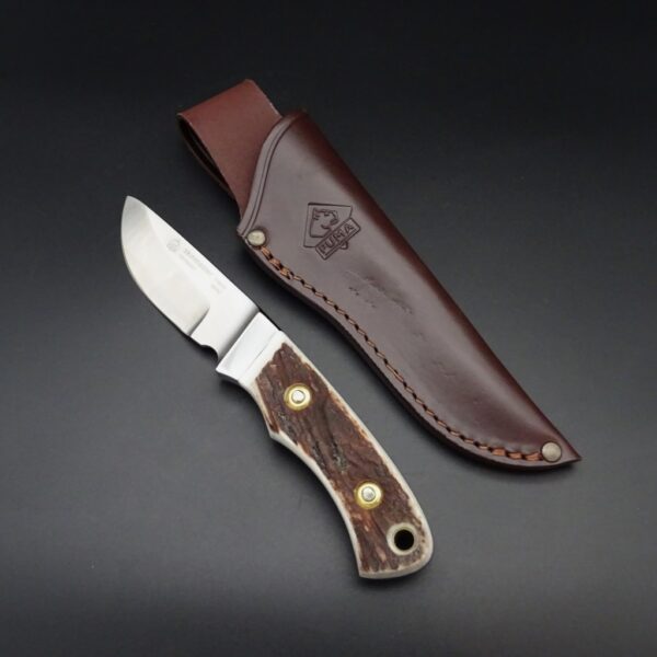 Puma Skinmaster Jagdmesser Integral feststehend Hirschhorn 7 cm Klinge 1.4116