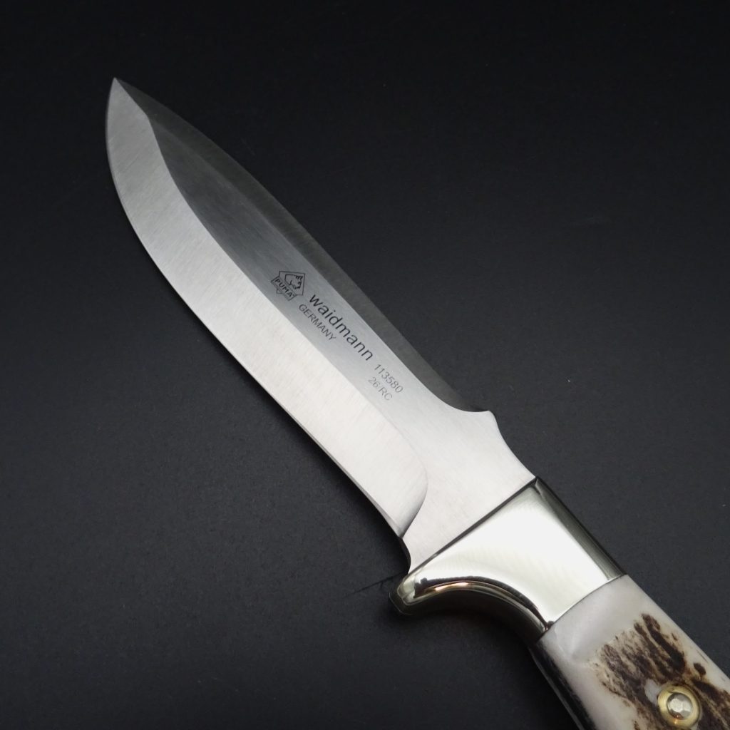 Puma Waidmann Jagdmesser feststehend Hirschhorn 11,5 cm Klinge 1.4116 • De Rosa feine Messer & Scheren Tegernsee Puma Waidmann Jagdmesser feststehend Hirschhorn 113580