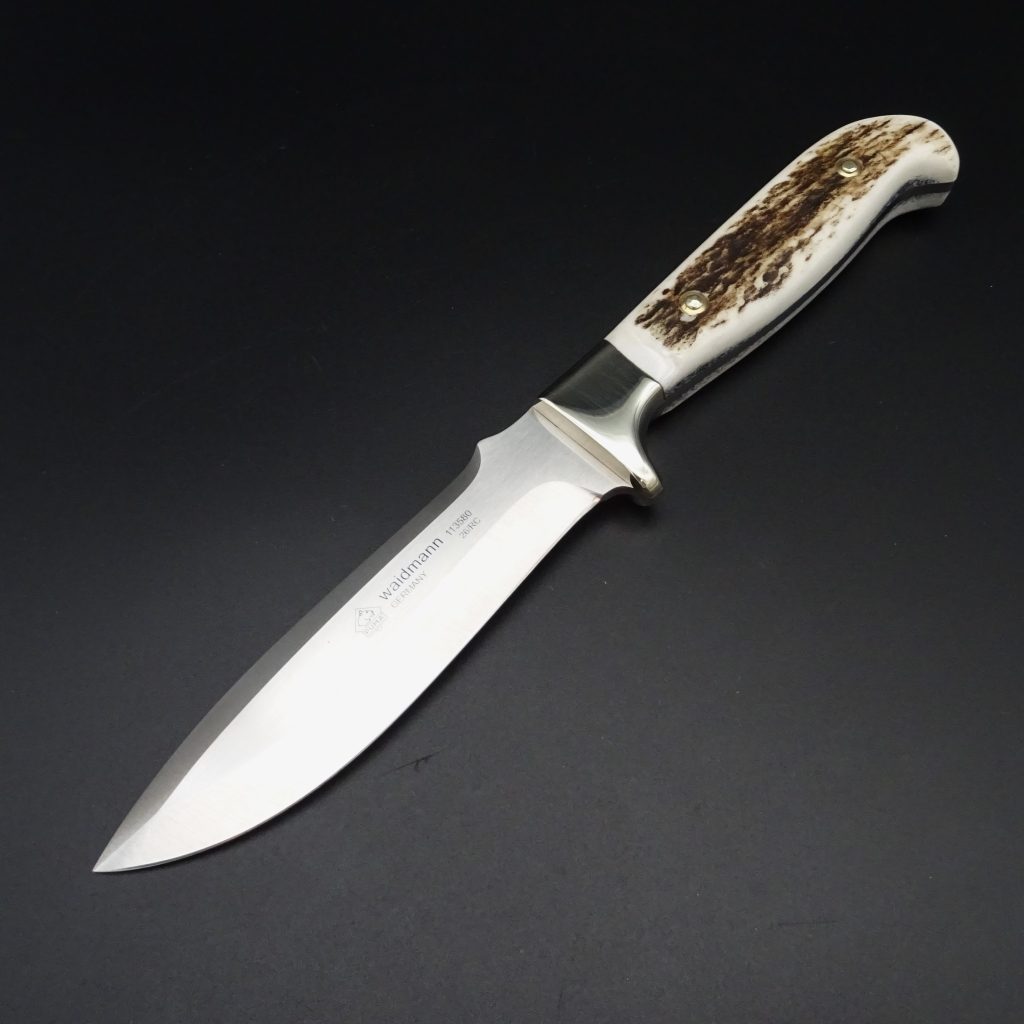 Puma Waidmann Jagdmesser feststehend Hirschhorn 11,5 cm Klinge 1.4116 • De Rosa feine Messer & Scheren Tegernsee Puma Waidmann Jagdmesser feststehend Hirschhorn 113580